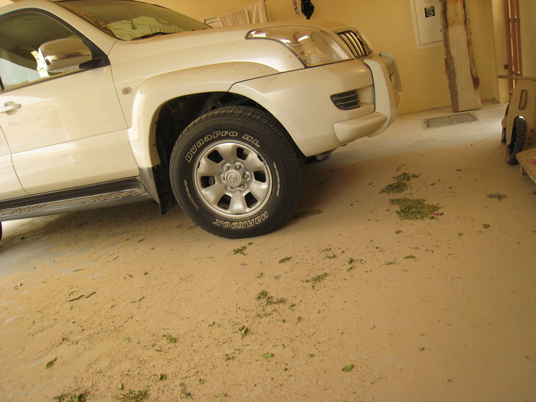 Sandstorm i carport